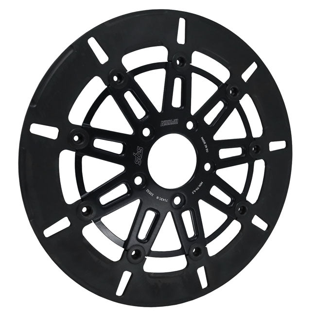 Schwarze 9-Speichen-Bremsscheibe vorne für Harley-Davidson