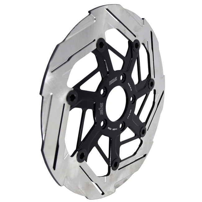 Polierte 7-Speichen-Bremsscheibe vorne rechts für Harley-Davidson