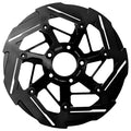 Right Front Brake Disc 7 Spokes Black For Harley Davidson