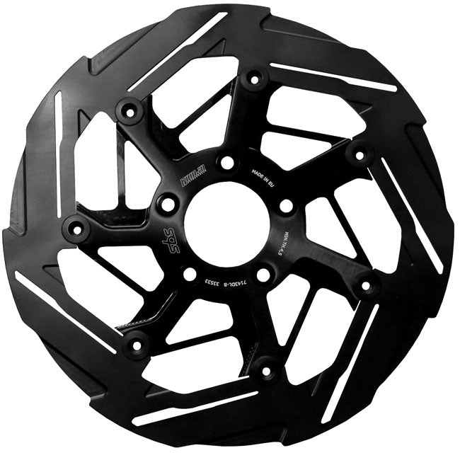 Bremsscheibe vorne links 7 Speichen Schwarz für Harley Davidson