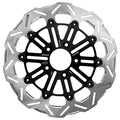 Polished 10-Spoke Front Brake Disc for Harley Davidson