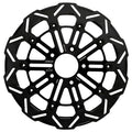 Front Brake Disc 10 Spokes Black For Harley Davidson
