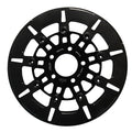 Rear Brake Disc 9 Spokes Black For Harley Davidson