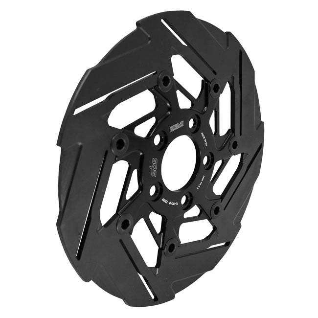 Schwarze 7-Speichen-Hinterradbremsscheibe für Harley-Davidson