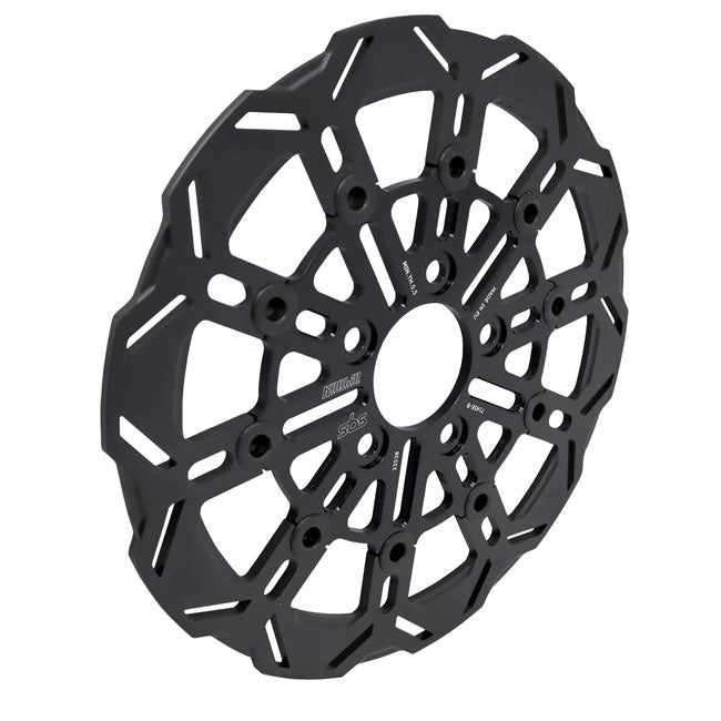 Rear Brake Disc 10 Spokes Black For Harley Davidson