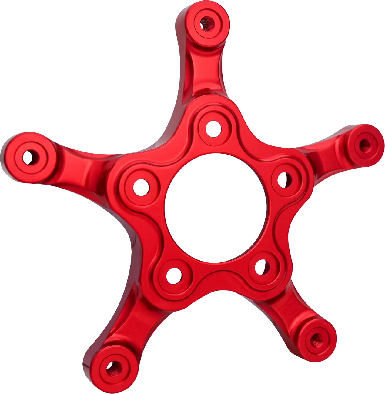 Adaptador De Rotor Spider Rojo Para Harley Davidson FLT 24-UP