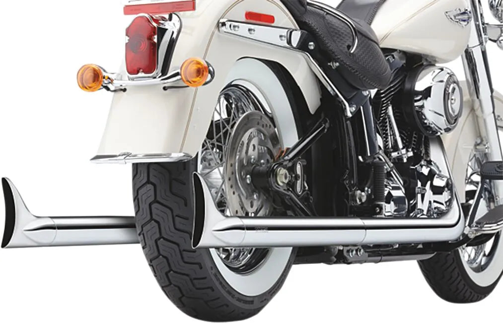Escapes 2 en 2 Cobra cola de pez para Harley-Davidson Softail