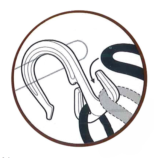 Black Luggage Net 40 x 40 cm 6 Plastic Hooks