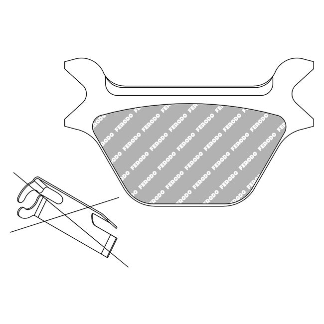 Ferodo Sintered SG Composite Bremsbeläge für Harley-Davidson