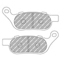 Ferodo, ST Sintered Compound Brake Pads for Harley Davidson