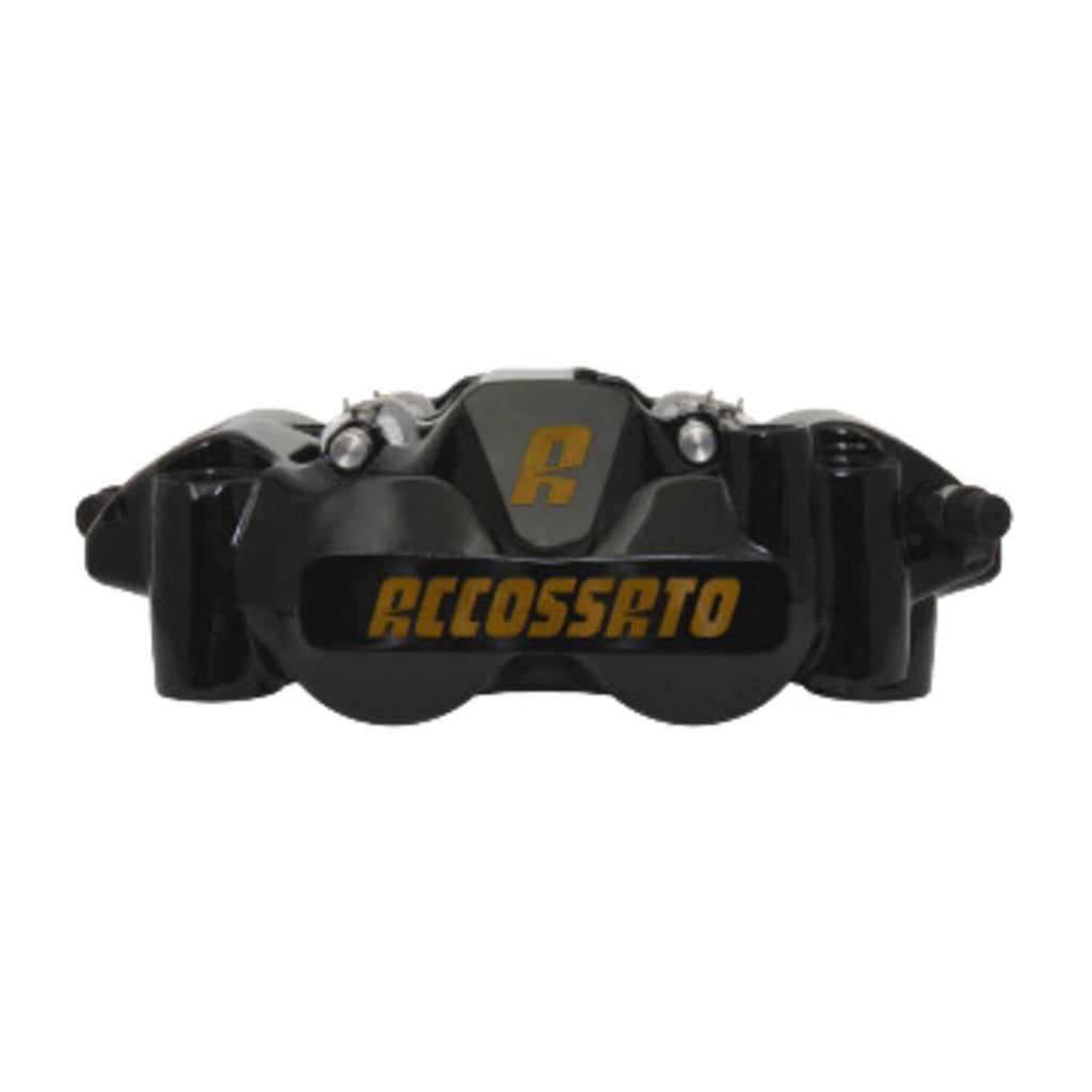 Pinza de freno radial monobloque Accossato 108 mm derecho para moto