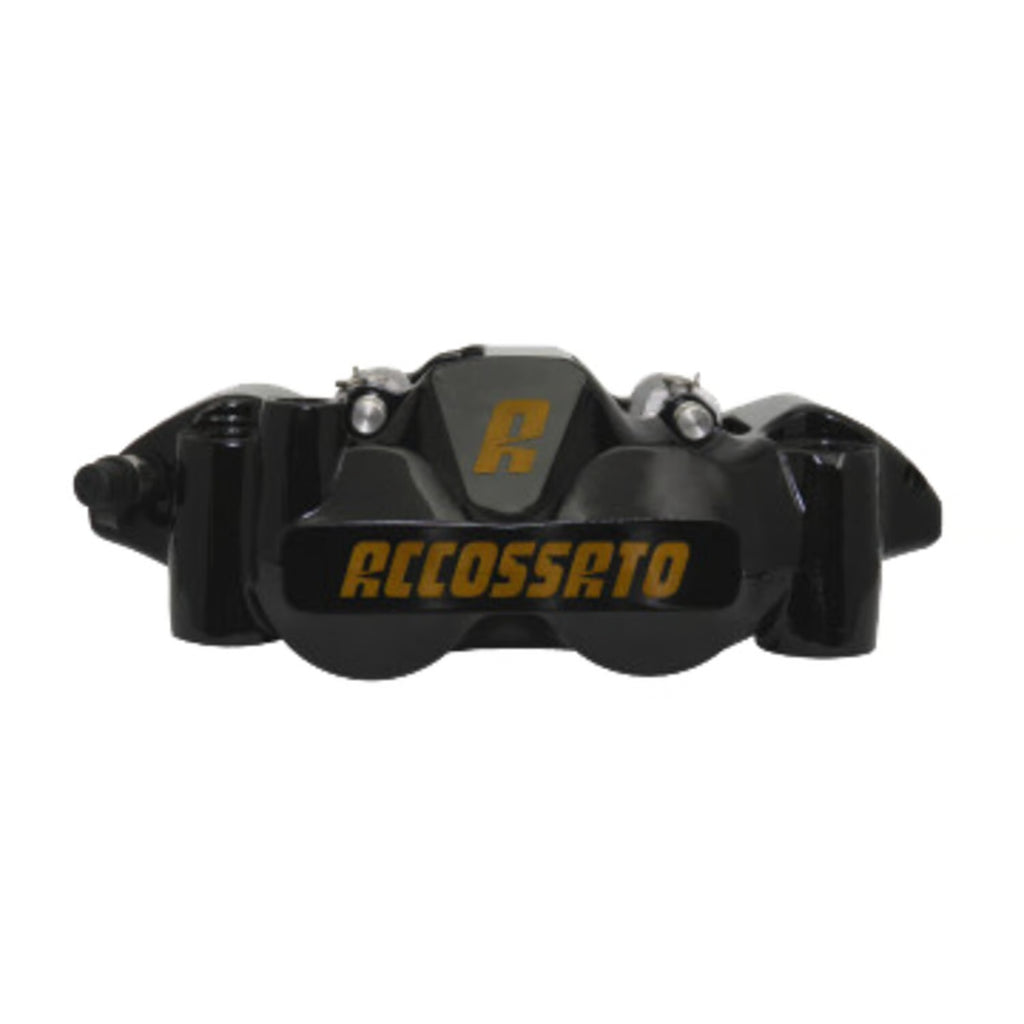 Pinza de freno radial monobloque Accossato 108 mm izquierdo para moto