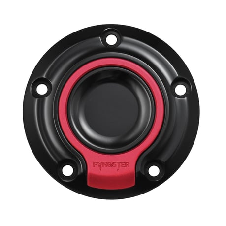 Fangster, cobertura de puntos. negro rojo