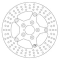 Ferodo, Rear Floating Brake Disc for Harley Davidson