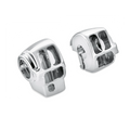 Kit de carcasas de interruptores cromadas para Harley-Davidson Softail M8