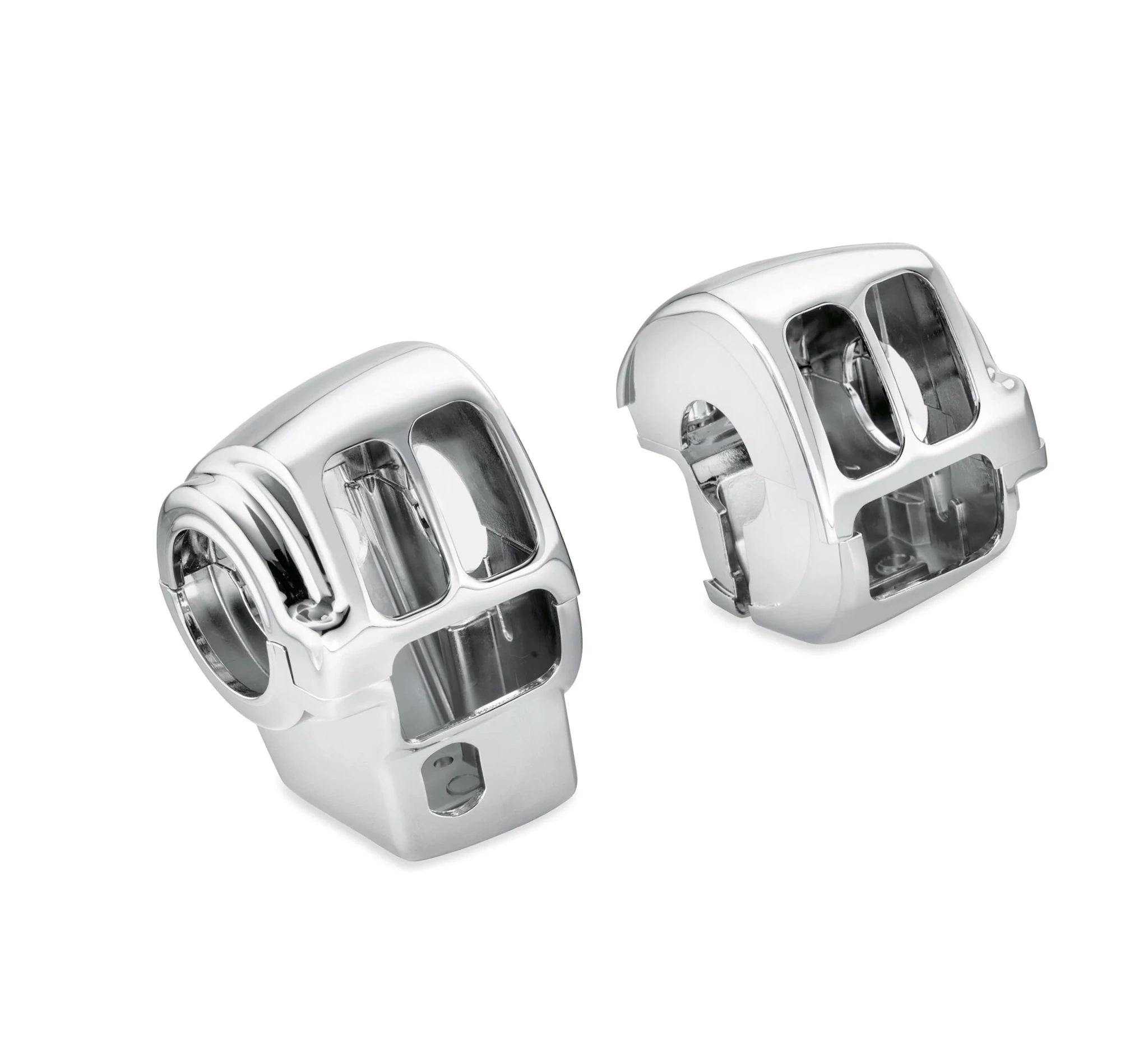 Kit de carcasas de interruptores cromadas para Harley-Davidson Softail M8