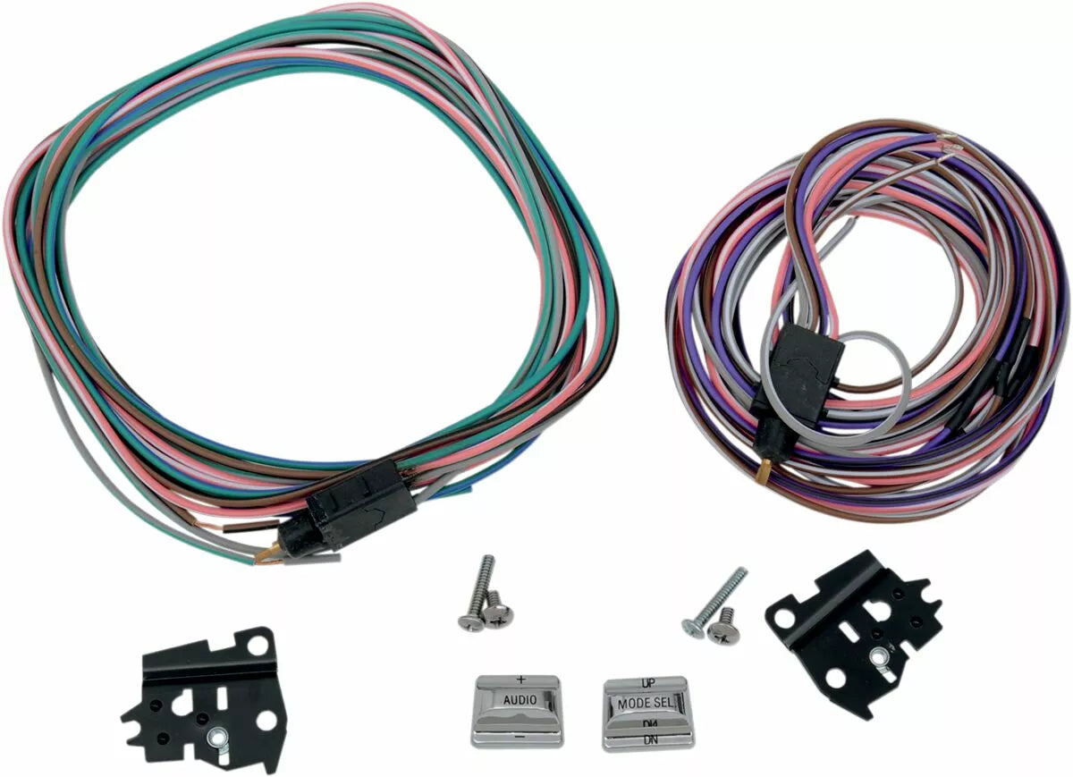 Botones Control Radio Cromados Para Harley-Davidson