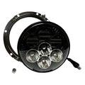 Custom Dynamics, faro LED Shark Demon de 7" con retroiluminación