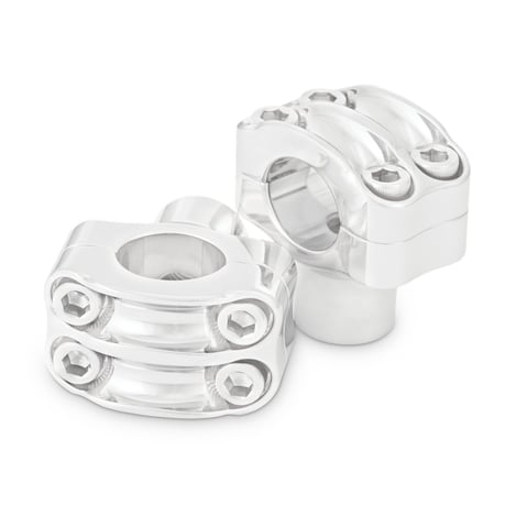 Burly, kit elevador Reaper. 1.5" de alto. 8 pernos, 2 piezas. Cromado