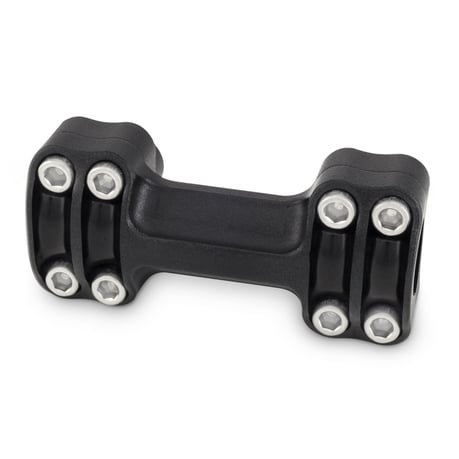 Burly, kit elevador Reaper. 1.5" de alto. 8 pernos, 1 pieza. Negro