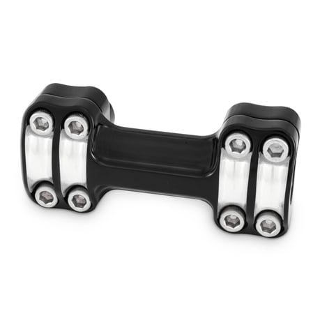 Burly, kit elevador Reaper. 1.5" de alto. 8 pernos, 1 pieza. Negro CM