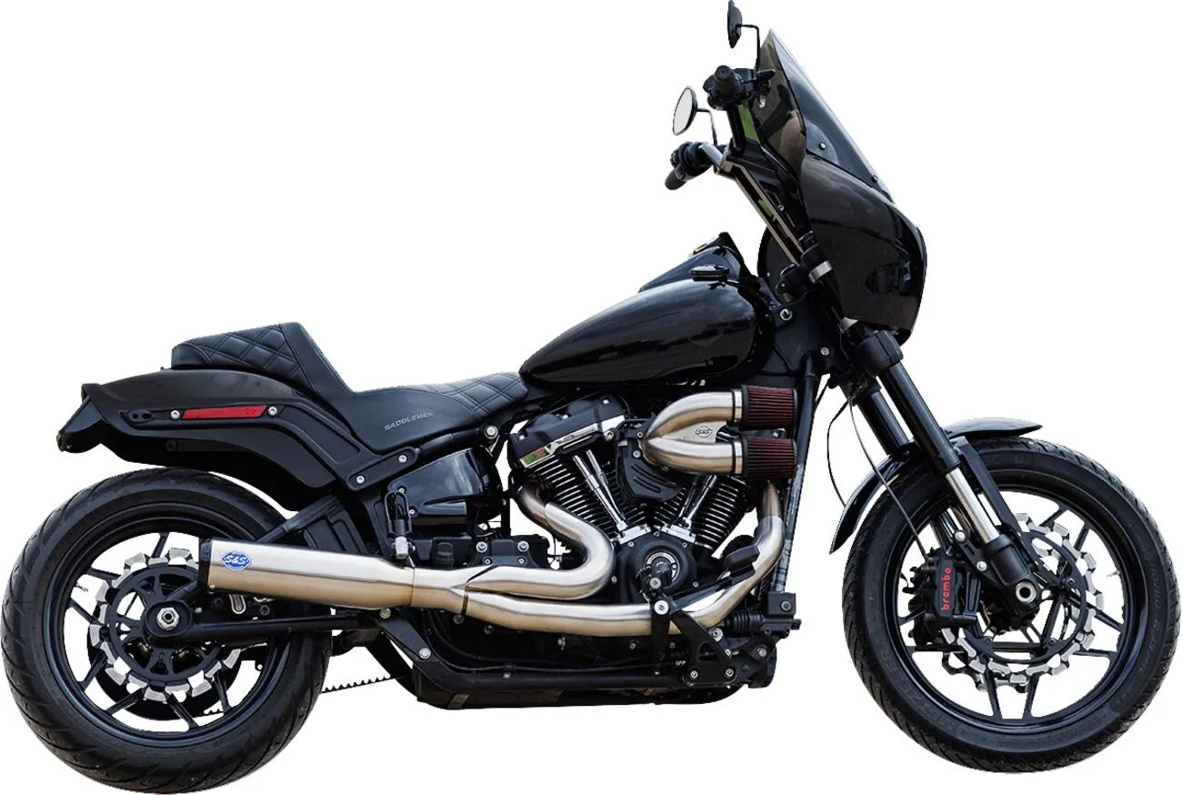 Escape 2-in-1 Qualifier aus gebürstetem Edelstahl für Harley Davidson Softail