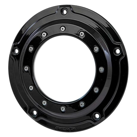 Rick's Motorcycles, cubierta de embrague/derby, ojo de buey. Negro brillante.