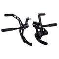 Rick's Motorcycles, kit de control de avance +4". AK 4.7. Negro