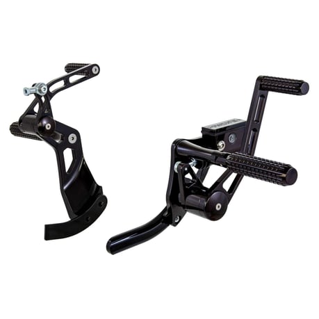 Rick's Motorcycles, kit de control de avance +4". AK 4.7. Negro