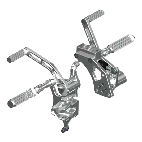Rick's Motorcycles, kit de control de avance +4". AK 4.7. Pol