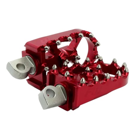 Juego de estriberas Flo Motorsports, V2 MX. Rojo