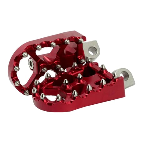 Juego de estriberas Flo Motorsports, V2 MX. Rojo