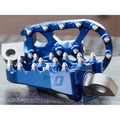 Juego de estriberas Flo Motorsports, V2 MX. Azul