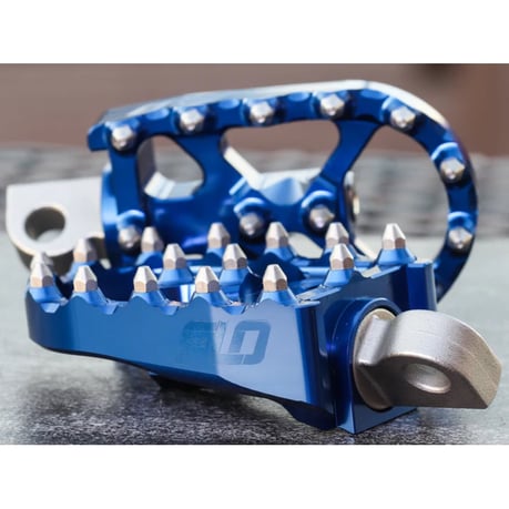 Juego de estriberas Flo Motorsports, V2 MX. Azul