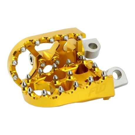 Juego de estriberas Flo Motorsports, V2 MX. Oro