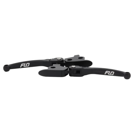 Flo Motorsports, MX style brake & clutch lever set. Black