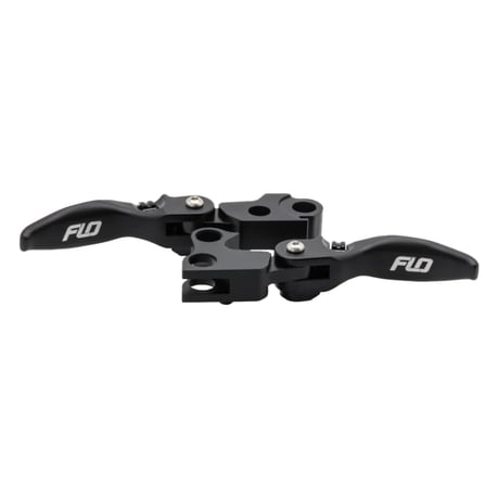 Flo Motorsports, MX style brake & clutch levers. Short. Blck