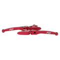 Flo Motorsports, juego de palancas de freno y embrague estilo MX. Rojo