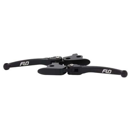Flo Motorsports, MX style brake & clutch lever set. Black