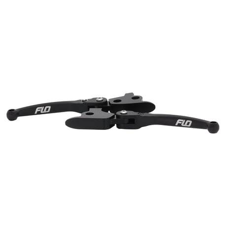 Flo Motorsports, MX style brake & clutch lever set. Black