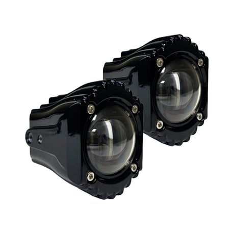 Dinámica personalizada, luces antiniebla LED Shark Demon. Blanco