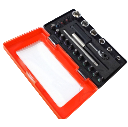Socket Wrench Set 1/4 JMP 23 Pieces