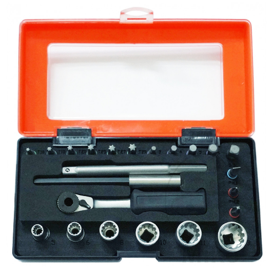 Socket Wrench Set 1/4 JMP 23 Pieces