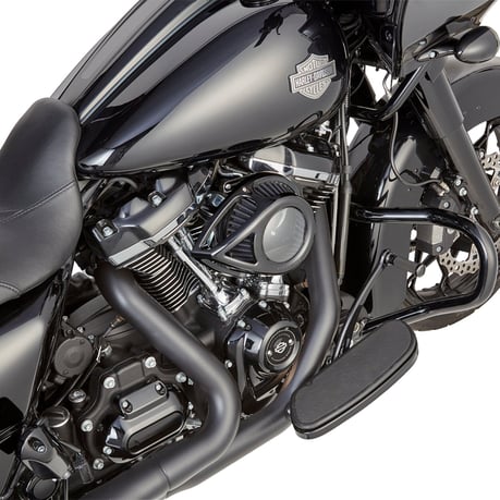 Arlen Ness, limpiador de aire en forma de lágrima transparente, todo negro