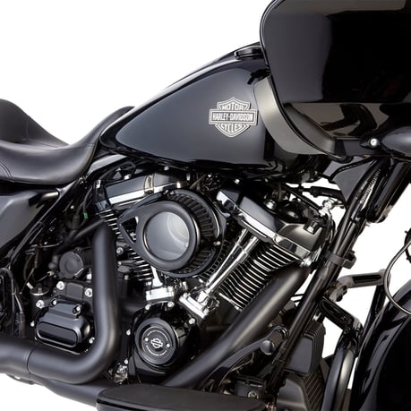 Arlen Ness, limpiador de aire en forma de lágrima transparente, todo negro