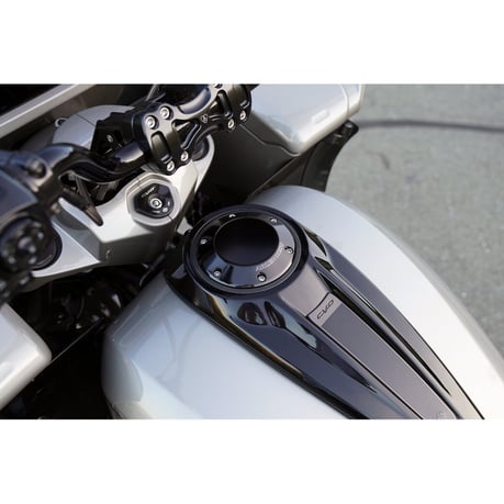 Schwarzer Pop-up-Tankdeckel für Harley Davidson Touring 2024+