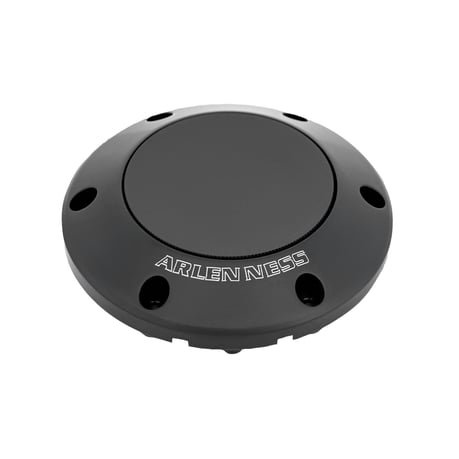 Arlen Ness, tapa de gasolina emergente negra para 24+ Touring, negro