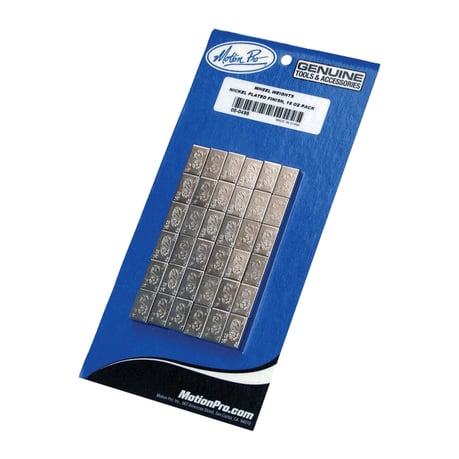 Motion Pro, contrapesos para ruedas de 72 x 7 gramos. Acero niquelado