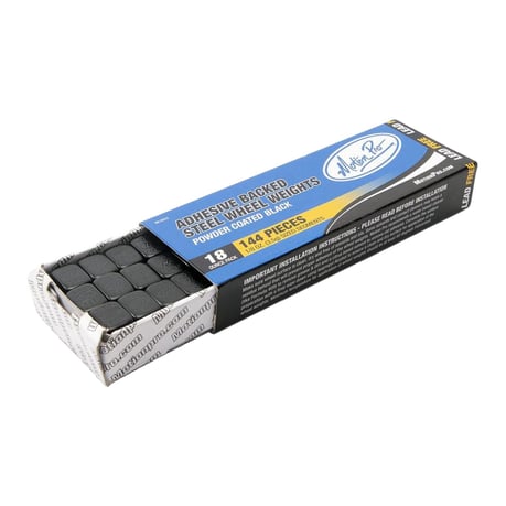 Motion Pro, 144 Stück 7-Gramm-Reifenwuchtgewichte aus schwarzem Stahl