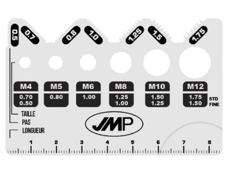 Measuring Template for Screws